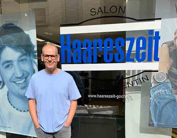 ETRON onRetail im Friseursalon Salon Haareszeit in Goch mit Inhaber Jochen Valentin